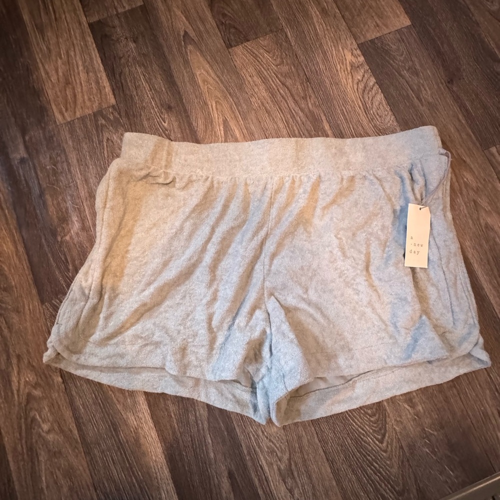 a new day Mint Green Terry Cloth Lounge Shorts